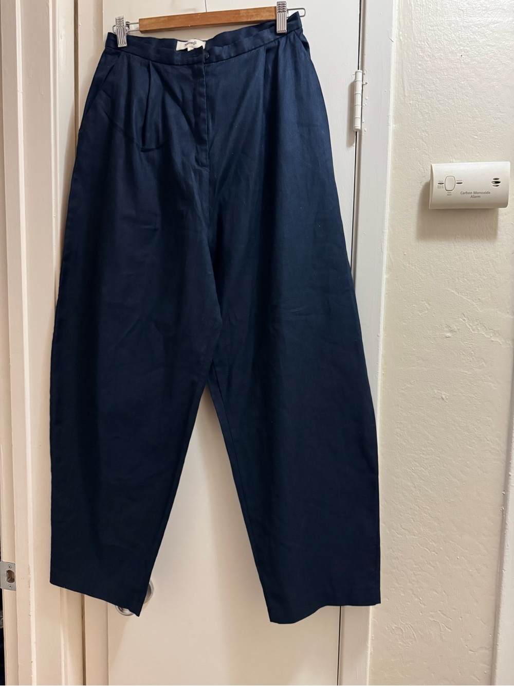 Samuji Relaxed Navy Pleated Chinos for women’s